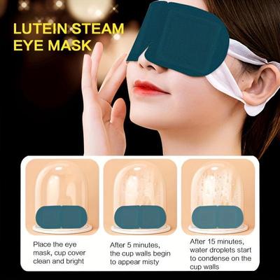 10Pcs Set Lutein Steam Eye Mask Steam Hot Compress Eye Mask Relieve Eye Fatigue Improving Sleep Quality