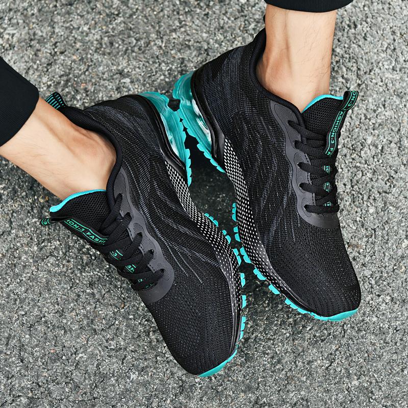 Classic Marathon Running Shoes for Men Large Size Air Cushioning Sneakers Men Mesh Breathable Outdoor Jogging Walking Shoes Male