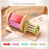 Montessori Wooden Weaving Drum: Baby Sensory Toy for Hand-Eye Coordination and Color Recognition