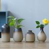 Japanese Ceramic Vase Handmade Retro Flower Vases Simple Mini Bud Vase Wedding Flower Arrangement Living Room Home Decoration