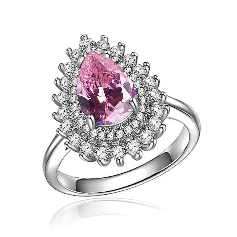 

Новое кольцо с дизайном в виде капли воды с цирконом для женщин, аксессуары для банкетного платья, юбилей, свадебный циркон 10