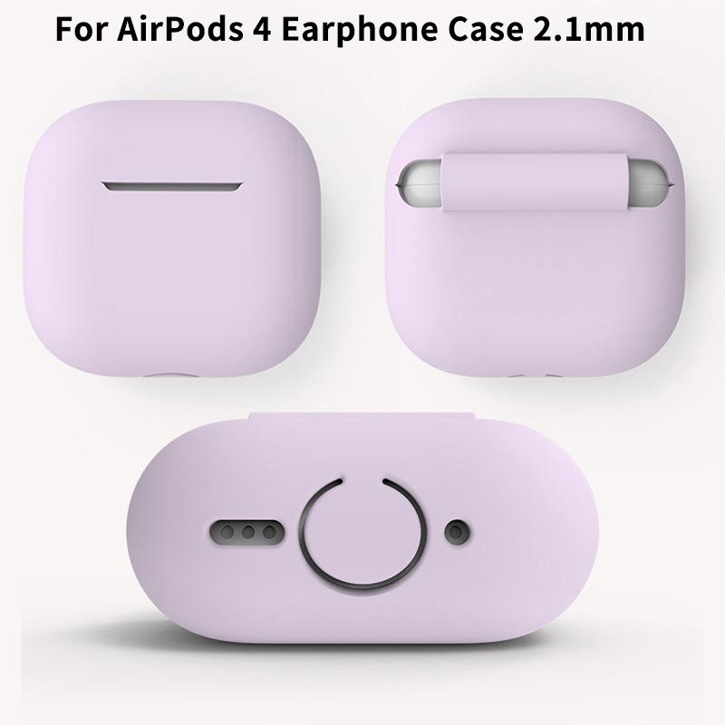 New Case For Apple Airpods 4 Silicone Protective Cover With Charging Port Anti-Dust Dirt Dust Plug For Airpods 4 Earphone Case