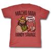 Macho Man Rot Heather Erwachsenen T-Shirt