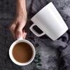 1Pc Creative Coffee Mug Pure White Ceramic Mug Tea Mug Milk Latte Coffee Drinking Cup Unique Irregular Design Porcelain Mug Gift