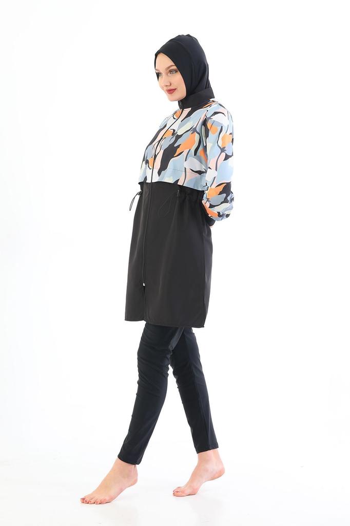 Muslimischer bescheidener islamischer Burkini-Strand-Schwimmanzug für Damen, Bademode, Hijab, Strandmode, Badeanzug 