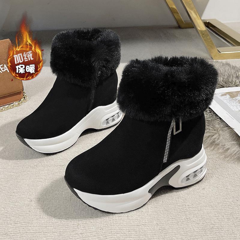 Foreign trade large size light soft sole comfortable cotton shoes women's autumn and winter new versatile thickened warm non-slip cotton boots women's
