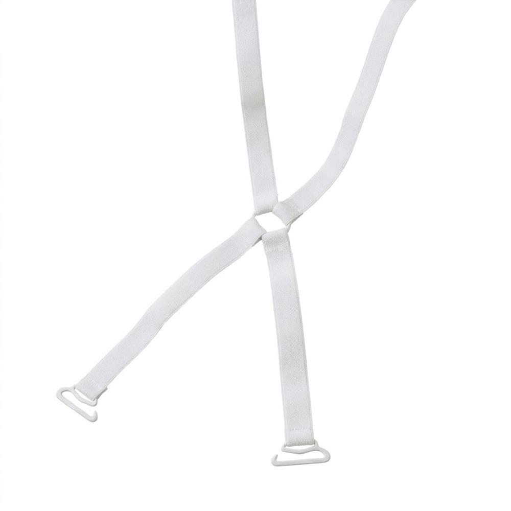 Elastic Adjustable Shoulder Straps Cross Straps Invisible Bra Straps Women Underwear белый