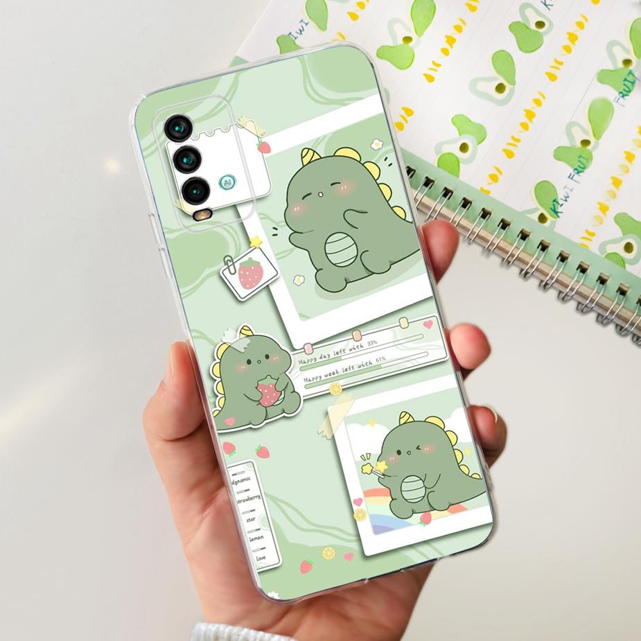 For Xiaomi Redmi 9T Case Cute Fashion Painted Cover Clear Silicone Phone Case For Xiaomi Redmi 9T Redmi9T Back Cover 6.53'' Bags