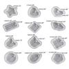 12 Pcs Geometric Silicone Mold Epoxy Resin Mold DIY Jewelry Pendant Tools Plaster Crafts Making Supplies Non-stick
