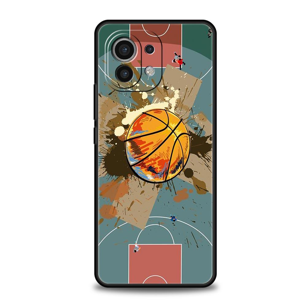 Phone Case For Xiaomi Poco X4 X3 NFC F3 F4 M3 M4 Mi Note 12T 10 11 Ultra 11T 13 Pro 10T 12 Lite 9T 5G Cover Basketball Basket