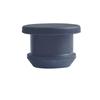 High-Temperature Silicone Rubber Stopper with Card Slot: Black T-Type Snap-On Dust Cover