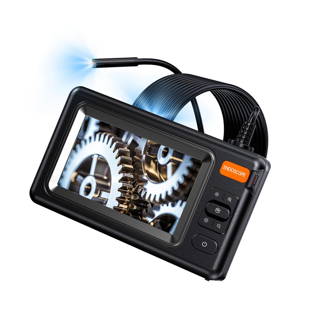 Industrial 1080P Sewer Inspection Camera with 6 LED Lights 4.3 Inch HD IPS Screen Realtime Monitor