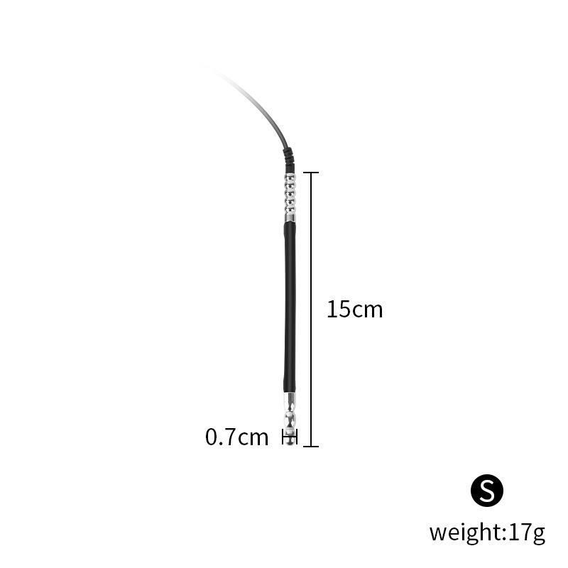 Vibrating Silicone Urethral Plug - Eye-Shaped, Wearable for Men