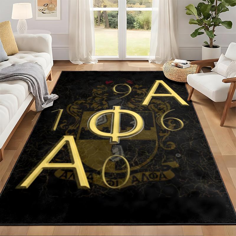Alpha Phi Alpha Carpet Door Mat for Living Room or Bedroom Protective Mat Under Chair Office Decoration Christmas Gift Birthday Present