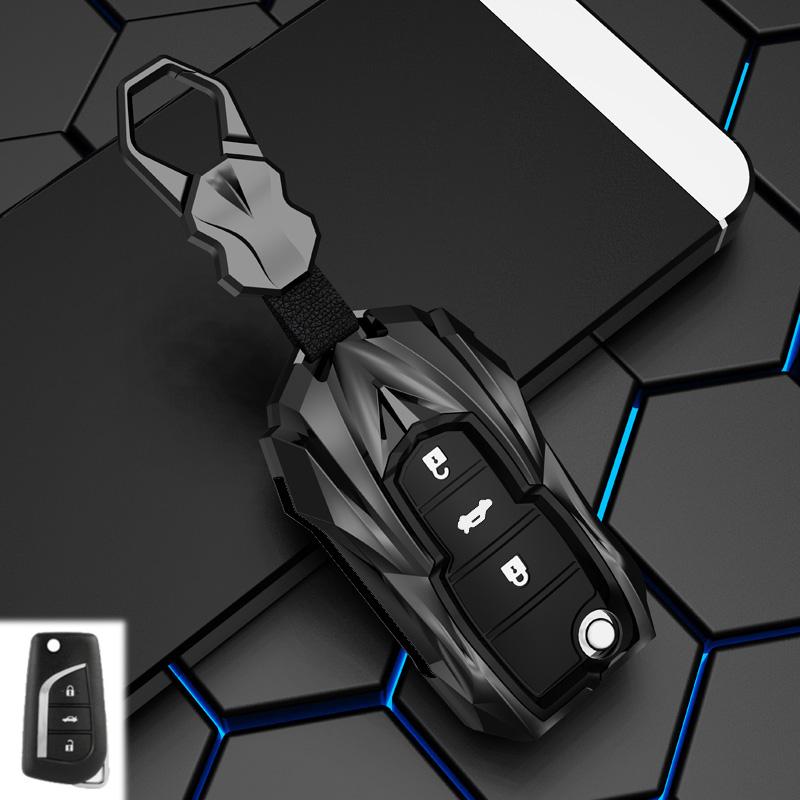 

Zinc Alloy Car Remote Key Case Cover For Toyota Prius Camry Corolla Chr C-Hr Rav4 Land Cruiser Prado Highlander Xle Le