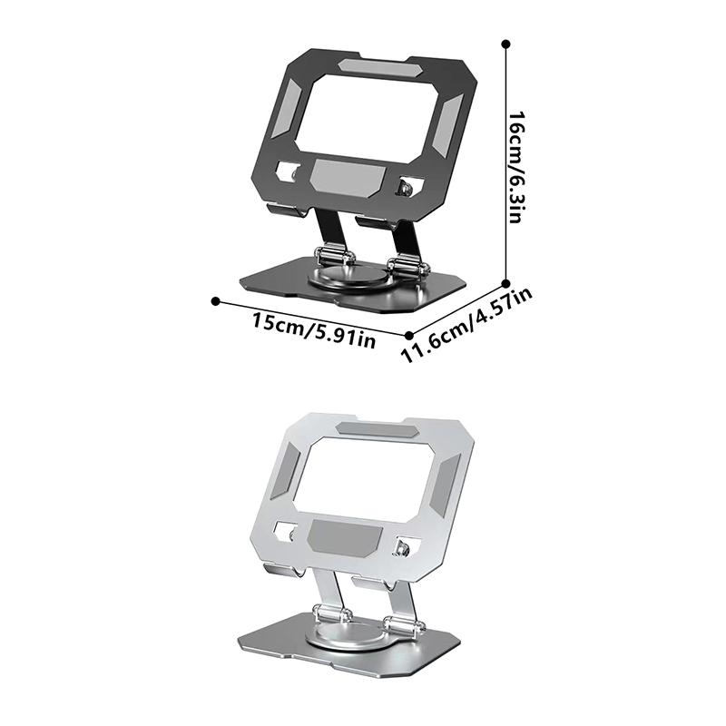 360° Rotatable Tablet Stand Adjustable Foldable Desktop Stand Holder Compatible For 4.7-12 Inch Ipad Pro/Air/Min Laptop Tablet