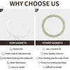 Replacement Gaskets Compatible with Thermos Stainless King Food Jar 16 and 24 Ounce, Silicone Seals Ring Ensures Containers a Leak-Proof Seal,