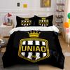 UNIAO FC Wappen Design Bettwäsche Bettbezug Set Bettbezug Kissenbezüge  (1*Bettbezug 2*Kissenbezüge, ohne Bettdecke)