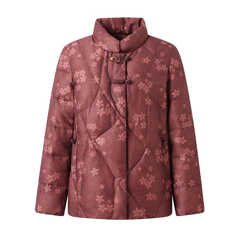 Grandma's Winter Down Jacket: Stylish, Warm, Thick Coat for Middle-Aged & Elderly Women