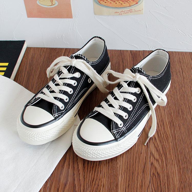 Damen-Segeltuchschuhe, lässig, niedlich, Sneakers, niedrig geschnitten, zum Schnüren, modisch, bequem zum Gehen