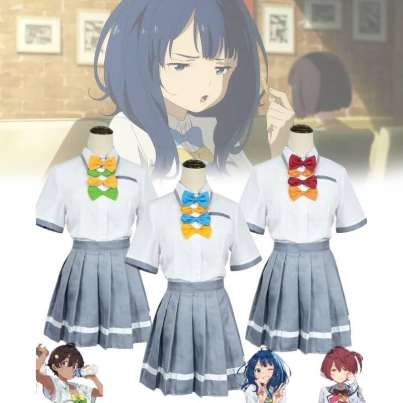 Vibrant Polyester Cosplay Costume Anime-inspired Harajuku Style For Role Play