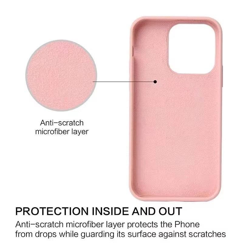 Luxusní tekuté silikonové pouzdro pro iPhone 13 14 15 Pro Max 11 12 Mini X XS XR Plus Ochrana fotoaparátu nárazuvzdorný kryt