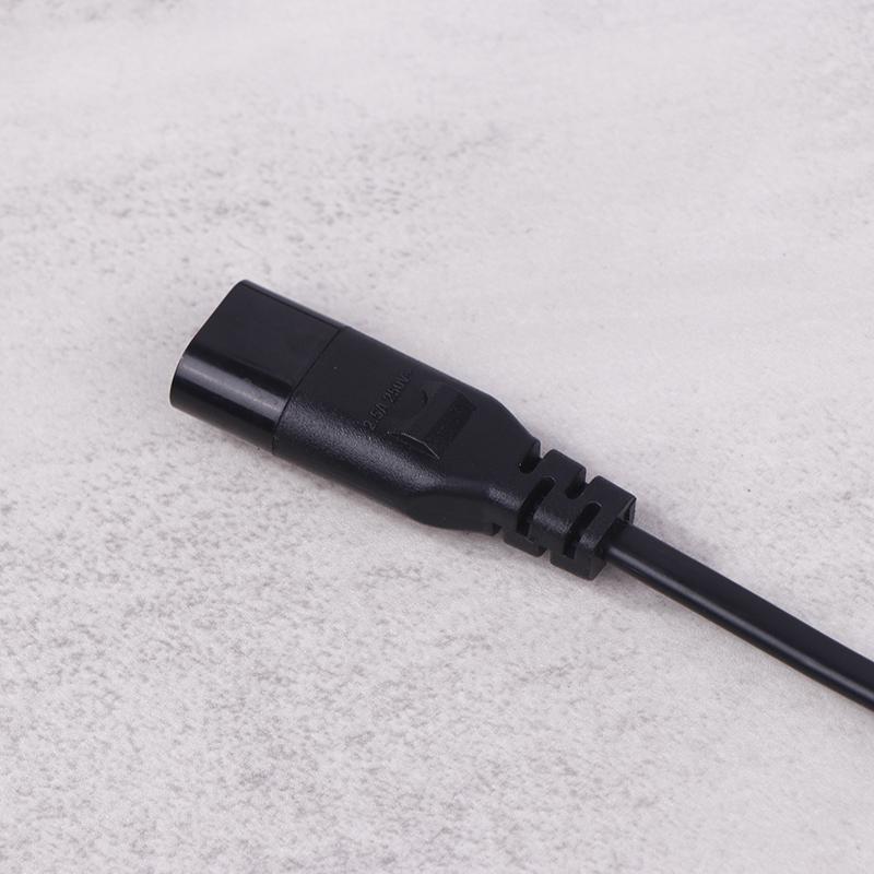 IEC 320 C8 2-poliger Stecker auf 2 x C7-Buchse, Y-Split-Stromkabel, ca. 28 cm, IEC 320 C7 auf C8, Verlängerungskabel, C8-Stecker auf C7-Buchse