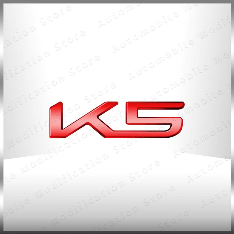 OYQZ3 New Auto Exterior K3 K5 K8 Emblem Fender Rear Trunk Body Badge Sticker For Kia Forte Ceed Cerato RIO 2 3 4 Sorento Sportage