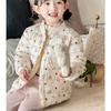 Boy's Warm Cotton-padded Clothes Foreign Style Winter Baby Boy Thickened Short Cotton-padded V-neck Jacket Children's Autumn Cute Cartoon Print Coats