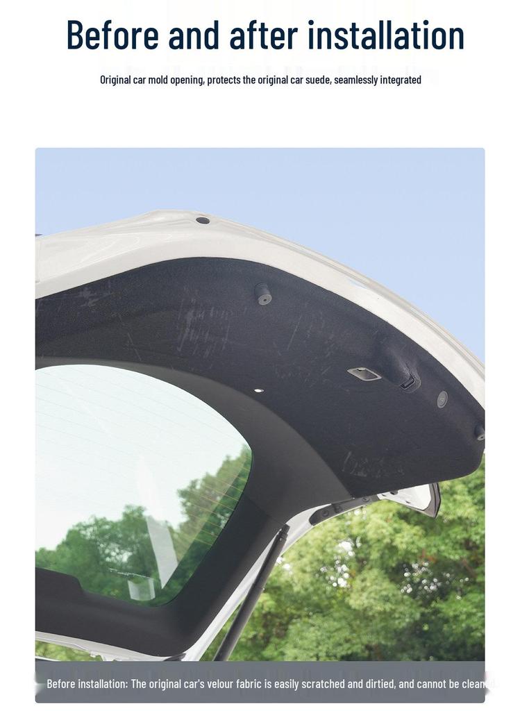 Tesla Model Y Trunk Tailgate Velvet Protection Board