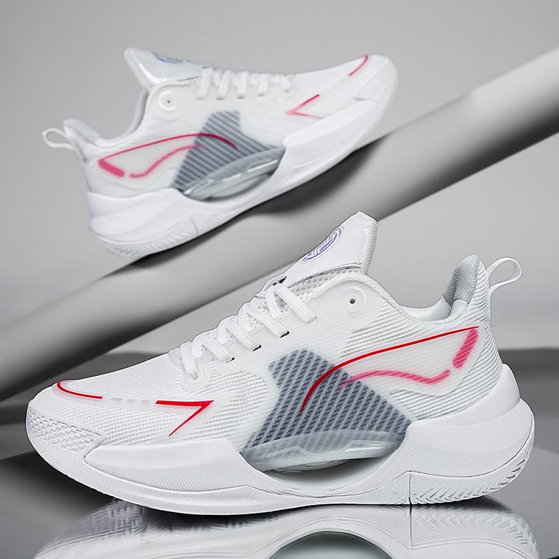 Basketball Shoes Men's MD Mesh Breathable Ultra-light Men's Sports Sports Students' Casual Running Trendy Shoes Women's Actual Combat Shock-absorbing