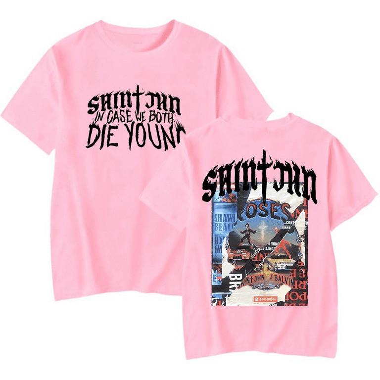 SAINt JHN T shirt Rap Merch Men Women Short Sleeve pINK Unisex T-Shirt XXL