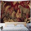 European Cheetah Art Tapesty Flower Tropical Plant Fabric Wall Hanging Home Dormitory Bedside Decorative Tapestry