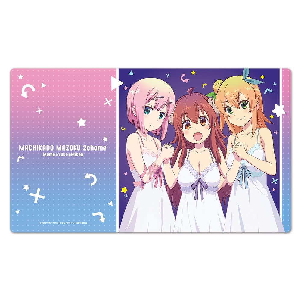

Machikado Mazoku 2-Chome Character Rubber Mat [Yuko & Momo & Mikan]