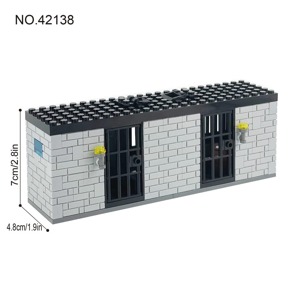 Assembly Educational Hot Skylight Prison 42139 Prisoner Prison Assembles Small Particles of Toys, Children's Birthday Gifts.