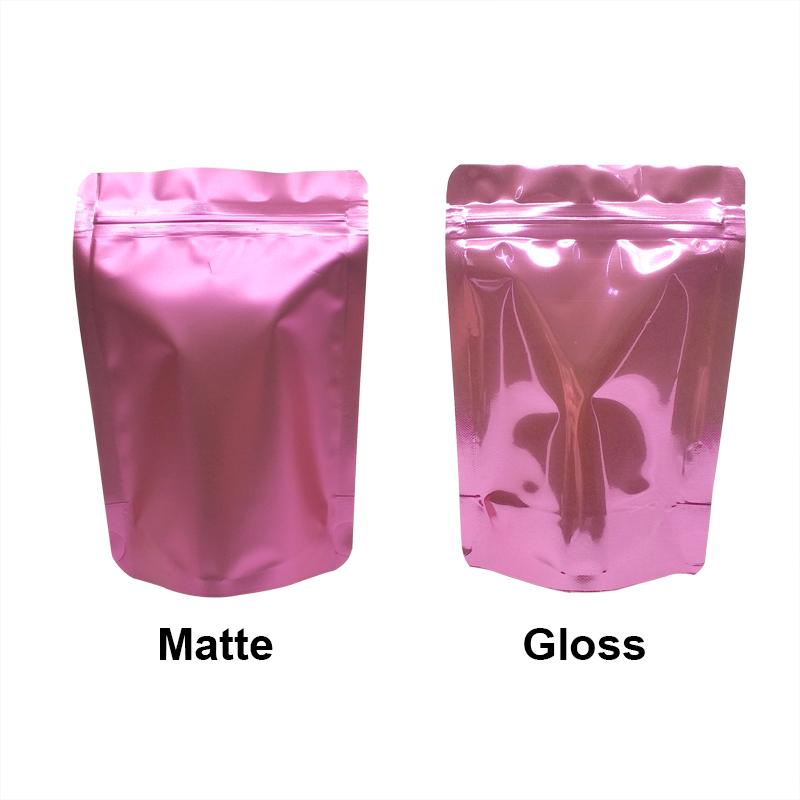 100 pcs Colored Stand Up Zip lock Foil Pouches Aluminum Foil Standing Pouches,Food Storage Stand Up zip lock Bags Free Shipping