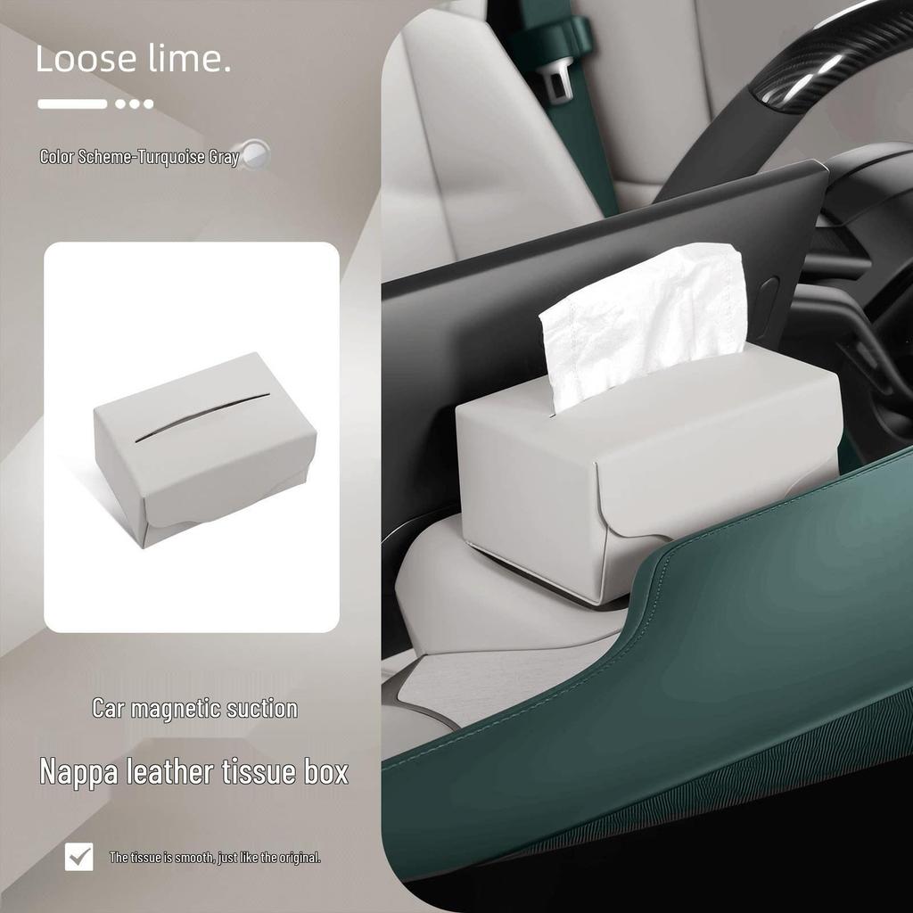 Foldable Magnetic Car Tissue Holder for Xiaomi YU7/SU7 Dashboard