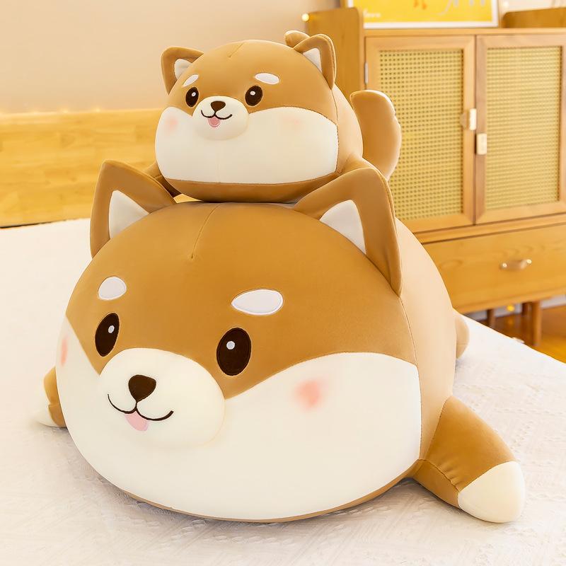 Cute Shiba Inu doll Corgi dog plush toy doll sleeping pillow bed super soft boys and girls