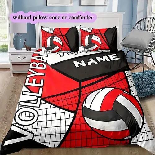 Comforter Volleyball Volleyball Background Theme Suitable For Children Kids And Adults Soft Warm And Breathable