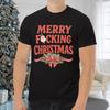 Merry Fucking Christmas Shirt Funny Santa T-shirt Anti Christmas Tshirt Rude Adult Humour Holiday Top