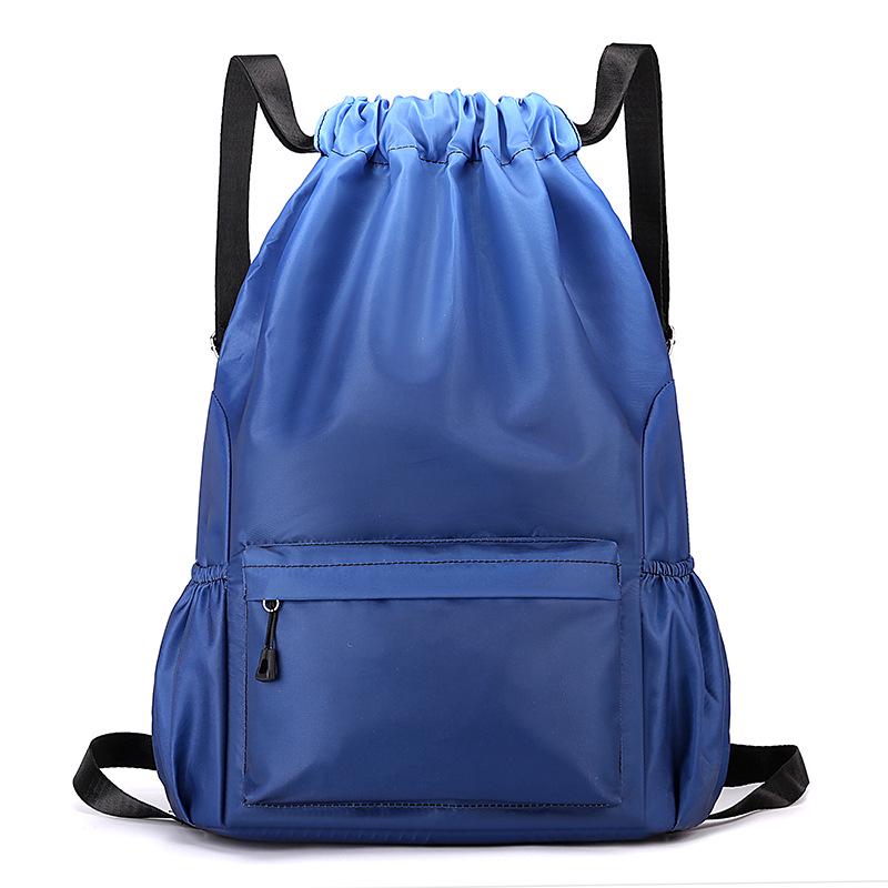Customizable Logo Drawstring Backpack - Double Strap Gym, Basketball, Football, Fitness, Running, Hiking Bag