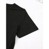 Tailles européennes T-shirt Homme avec Impression Rose Gothique Noire au Dos - T-shirt d'Été Léger Respirant, Coupe Ample Chemise Décontractée