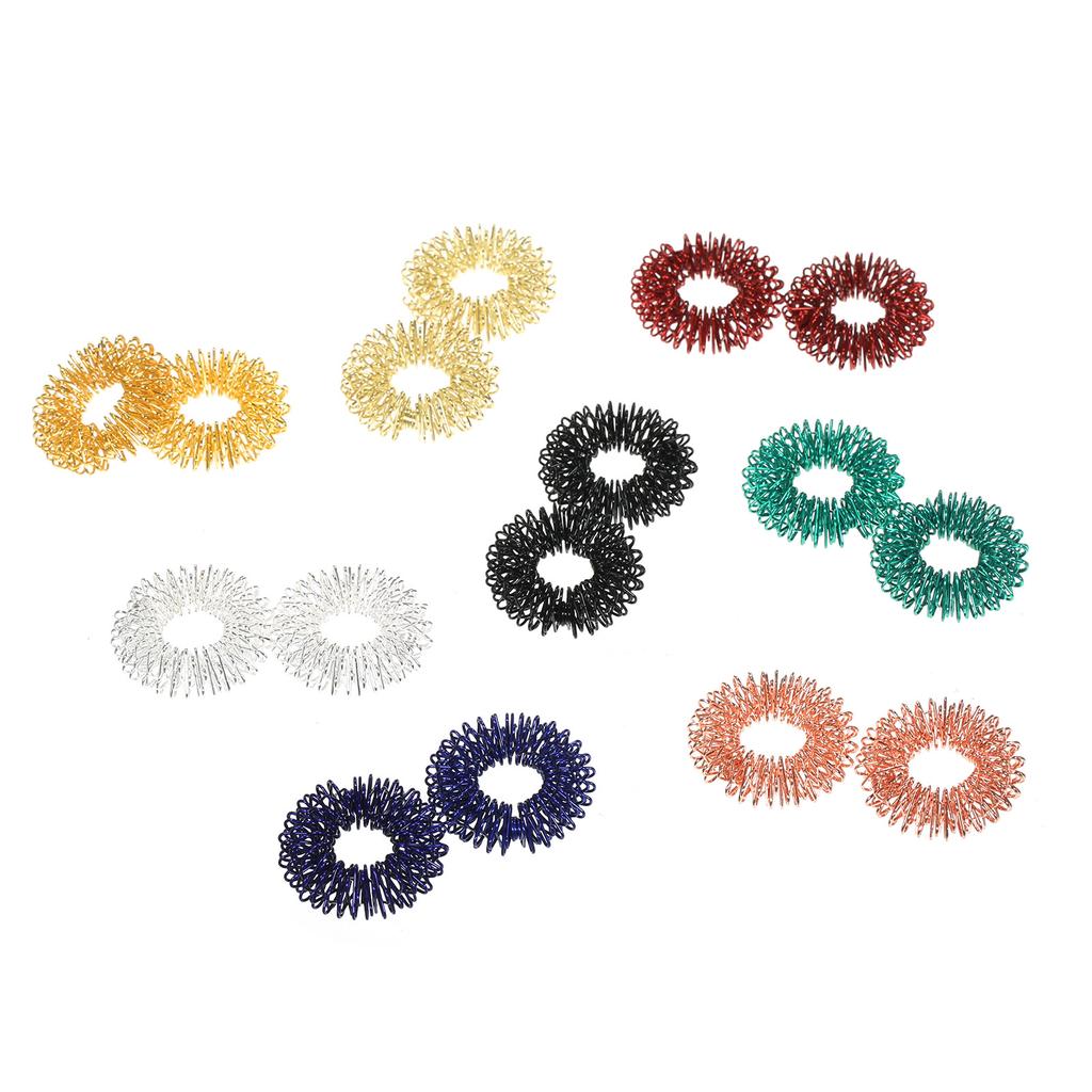 12 Anillos Fidget De Silicona – Set De Juguetes Sensoriales Para Aliviar El Estrés Y La Ansiedad, Adecuados Para Niños Y Adultos Con Autismo O TDAH, Regalo Multicolor