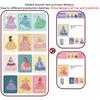 DIY Painting Sticker Craft Toys Kid Art Girls Poking Princess Handmade Educational Magical Children Gifts