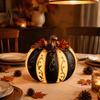 Halloween Pumpkin Decor Fall Decor, Autumn Harvest Resin Figurine, Vintage Rustic Holiday Decorations Table Centerpiece for Thanksgiving, Indoor Home