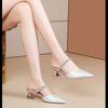 New Summer Sequins Decoration Women's Slippers Banquet Party Details Professional Comfort Women's Pump