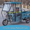 Fully Enclosed Electric Tricycle Driver's Canopy - Sunshade & Rainproof for Scooters
