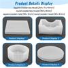 Silicone Coaster Molds For Resin Casting,Epoxy Resin Coaster Molds Kit Including 8 Pcs Coasters And 2 Pcs Holders Molds