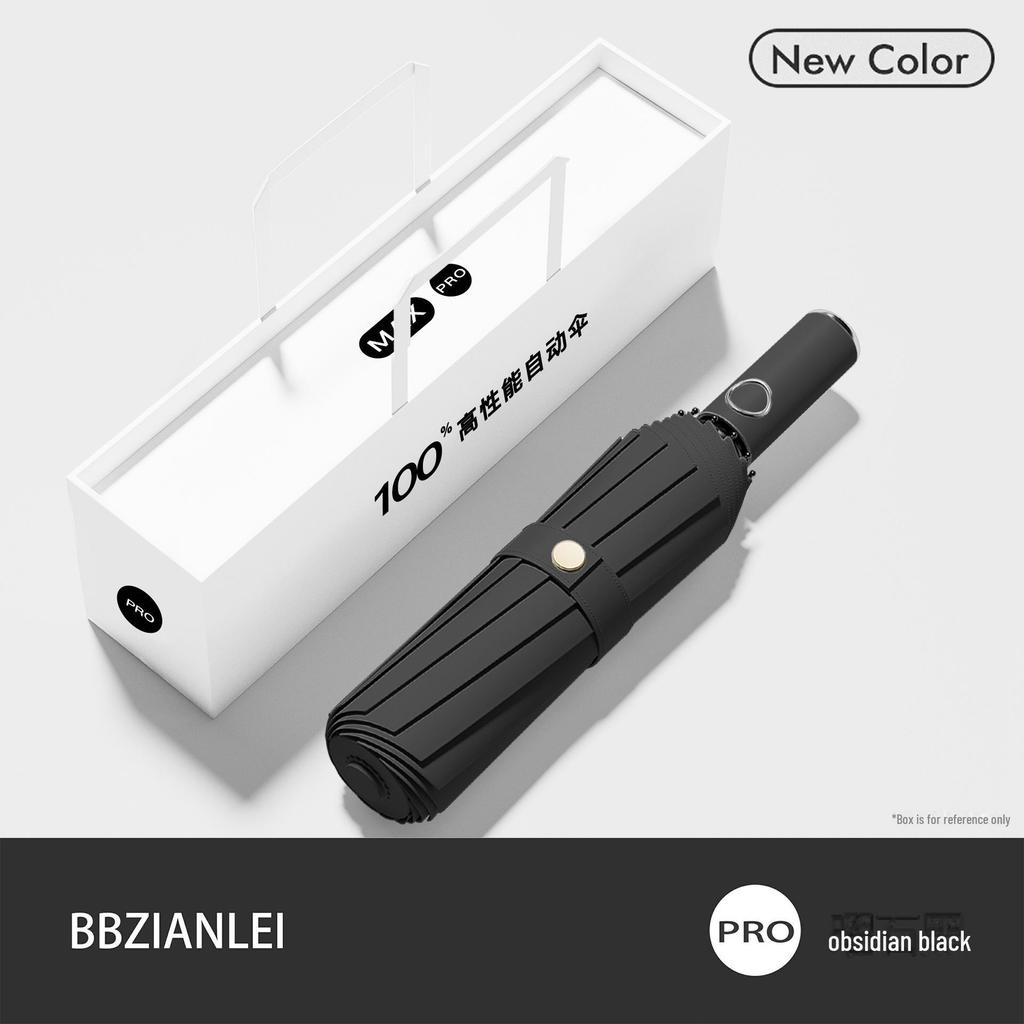 32-Rib Automatic Folding Umbrella with UV Protection & Logo Printing