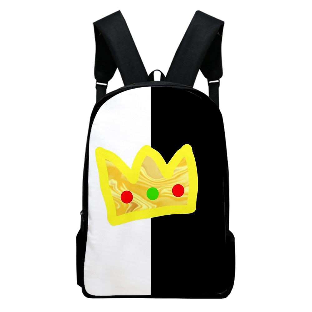 Trendy Popular Funny Ranboo 2 Notebook Backpacks Pupil School Bags 3D Print Oxford Waterproof Boys/Girls Laptop Backpacks